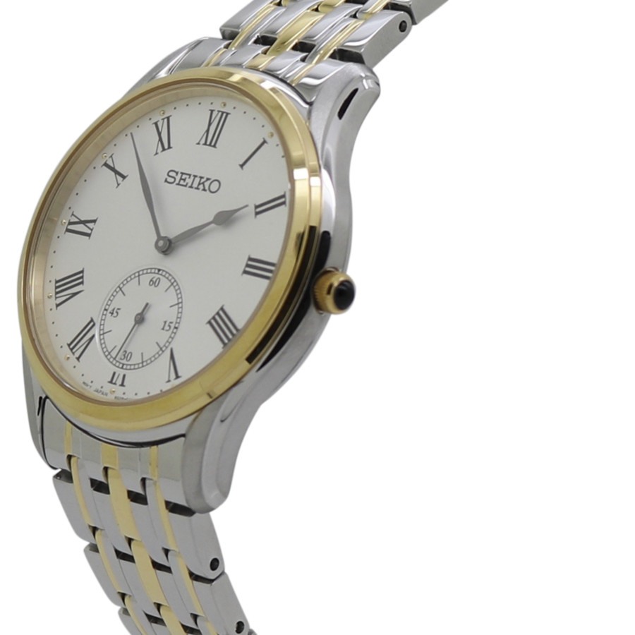 seiko quartz white dial two tone men's watch srk048p1 seiko quartz white dial two tone men's watch srk048p1