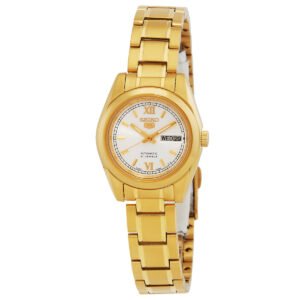 seiko seiko 5 automatic white dial ladies watch symk30k1