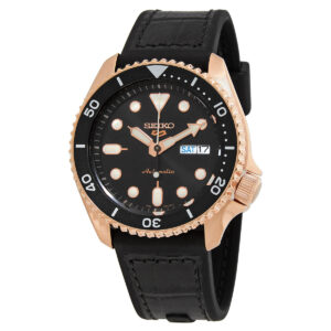 seiko 5 sports automatic black dial men's watch srpd76k1