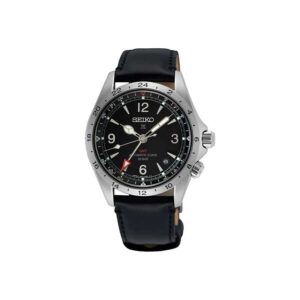 seiko seiko prospex luxe alpinist gmt automatic black dial men's watch spb379