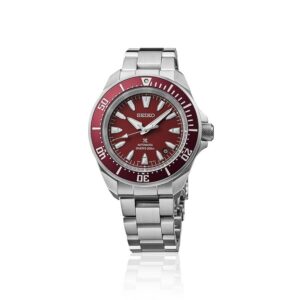 seiko seiko prospex samurai automatic red dial men's watch srpl11