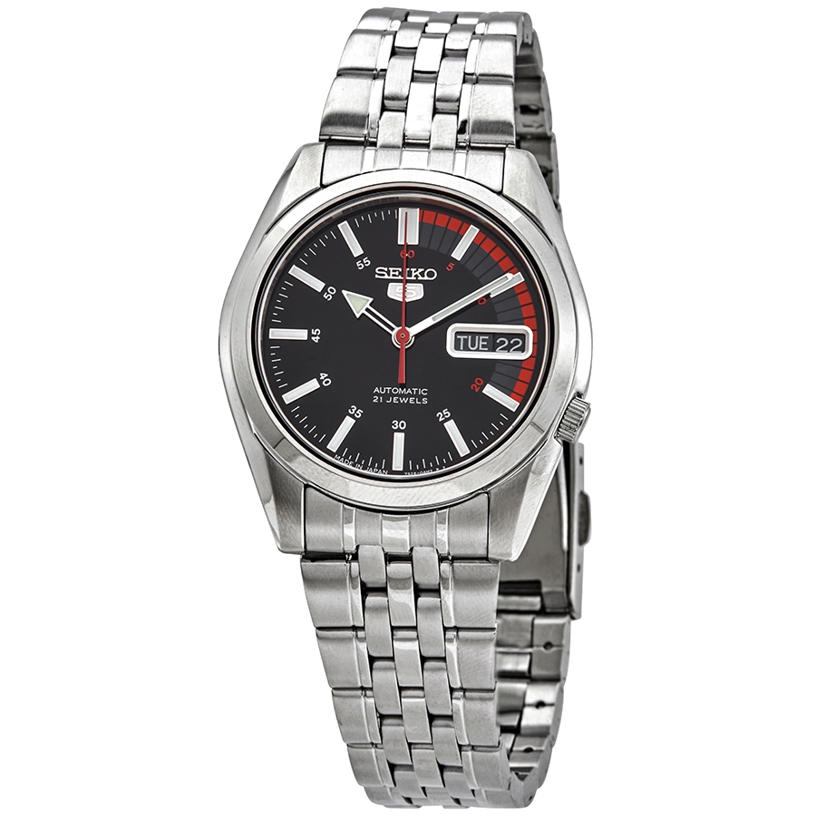 seiko series 5 automatic black dial men's watch snk375j1 seiko series 5 automatic black dial men's watch snk375j1