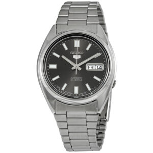 seiko series 5 automatic black dial men's watch snxs79j1