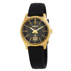 seiko sport quartz black dial men's watch sur560p1