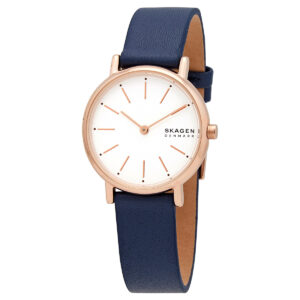 skagen signatur lille quartz white dial ladies watch skw2838