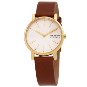 skagen signatur lille quartz white dial ladies watch skw3121