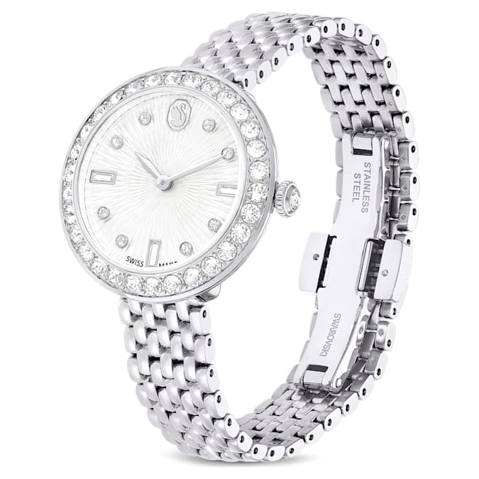 swarovski certa quartz crystal silver dial ladies watch 5673022 swarovski certa quartz crystal silver dial ladies watch 5673022