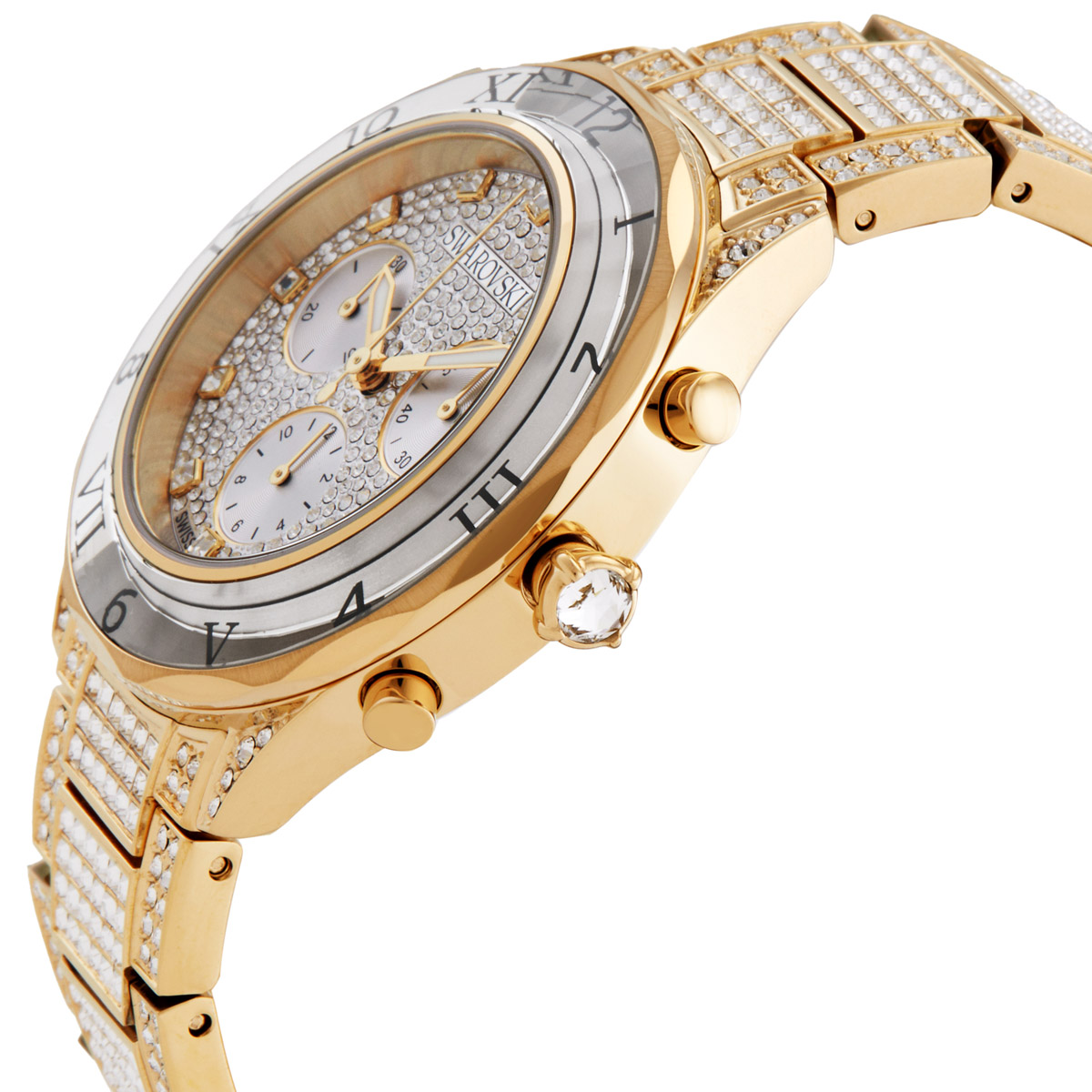 swarovski dextera chronograph quartz crystal watch 5715447 swarovski dextera chronograph quartz crystal watch 5715447