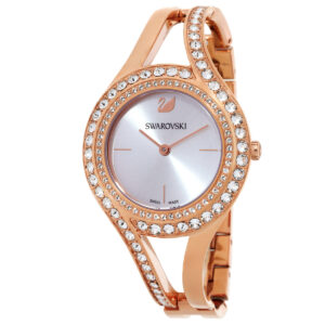swarovski eternal quartz crystal silver dial ladies watch 5377576
