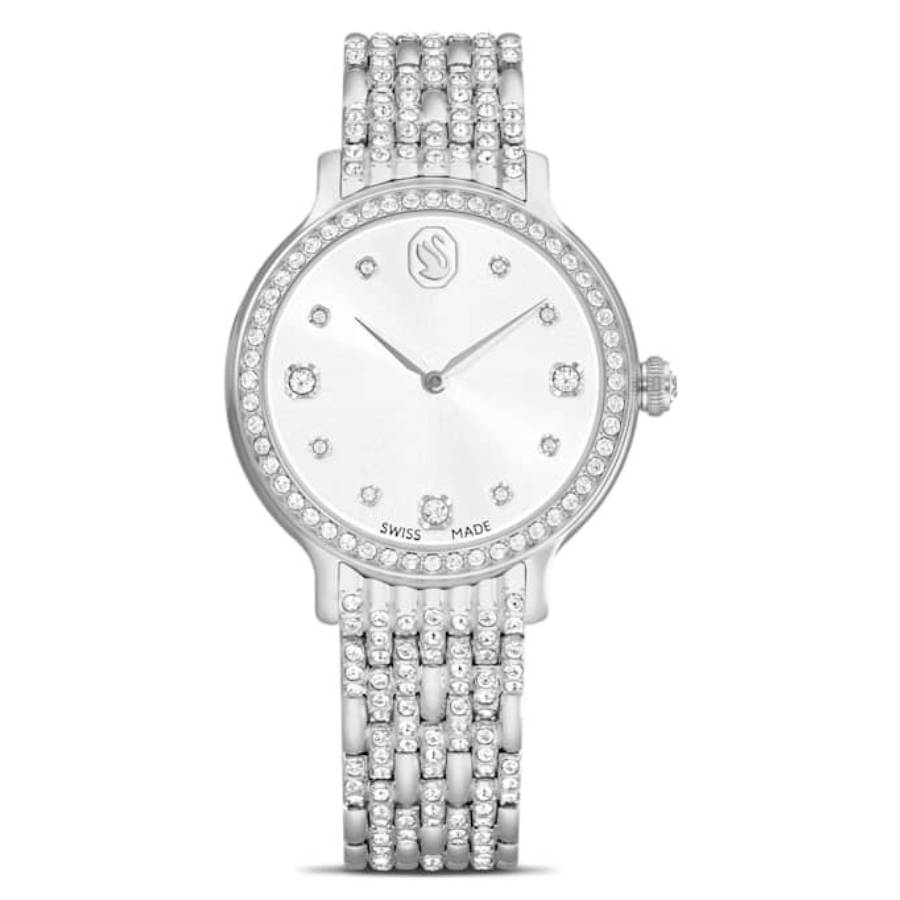 swarovski imber quartz crystal silver dial ladies watch 5693634 swarovski imber quartz crystal silver dial ladies watch 5693634