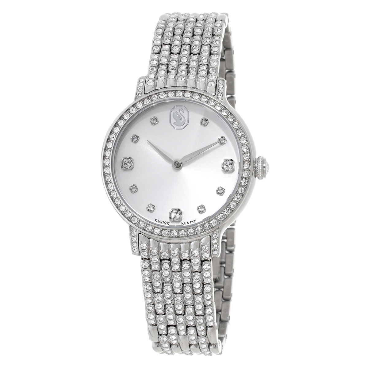 swarovski imber quartz crystal silver dial ladies watch 5741229 swarovski imber quartz crystal silver dial ladies watch 5741229