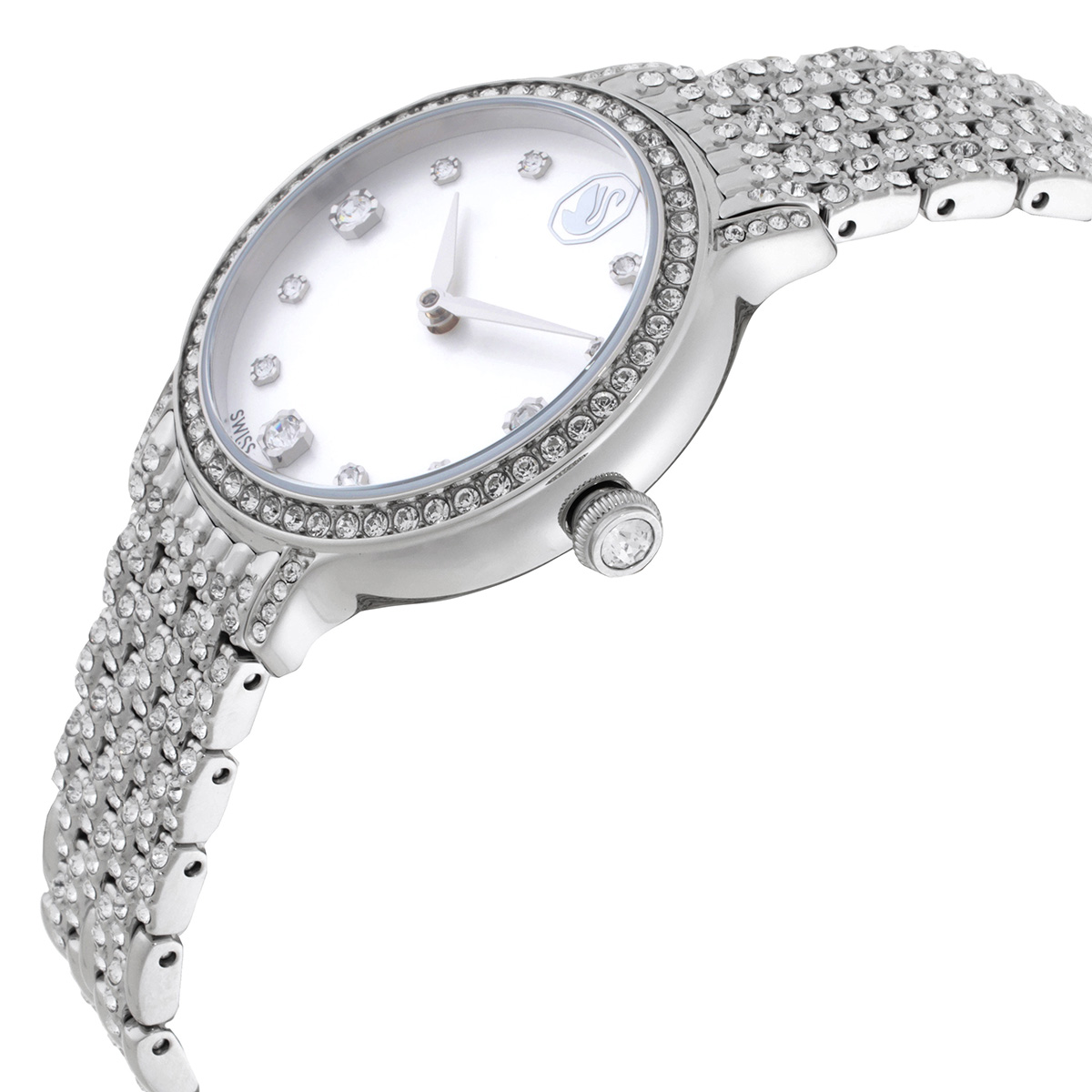 swarovski imber quartz crystal silver dial ladies watch 5741229 swarovski imber quartz crystal silver dial ladies watch 5741229