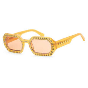 swarovski ladies orange rectangular sunglasses 5636332