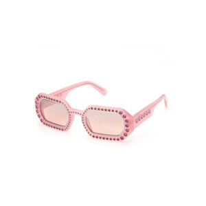 swarovski ladies pink rectangular sunglasses 5636336