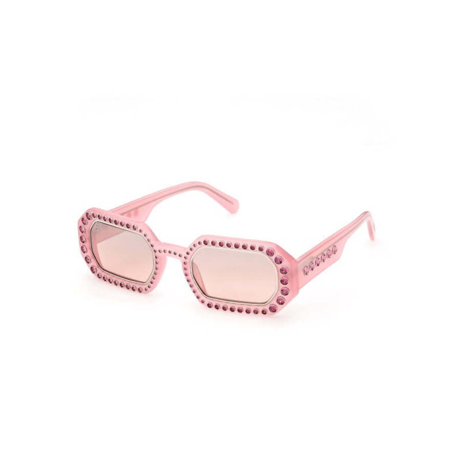 swarovski ladies pink rectangular sunglasses 5636336 swarovski ladies pink rectangular sunglasses 5636336