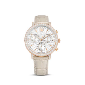 swarovski matrix tennis chrono chronograph quartz crystal silver dial ladies watch 5702849