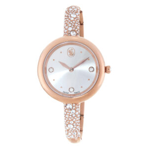 swarovski sublima quartz crystal ladies bangle watch 5734633