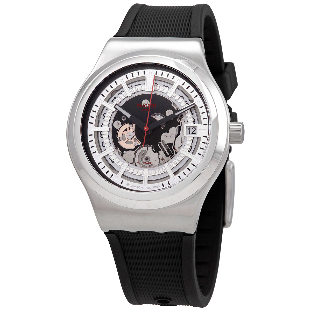 swatch sistem through again automatic grey dial men's watch yis431 swatch sistem through again automatic grey dial men's watch yis431