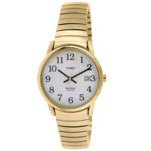 timex easy reader quartz white dial men's watch t2n090