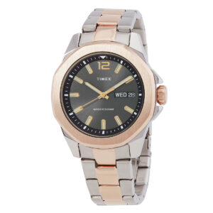 timex essex avenue quartz grey dial men's watch tw2v43100