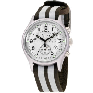 timex mk1 chronograph quartz silver dial men's watch tw2r81300