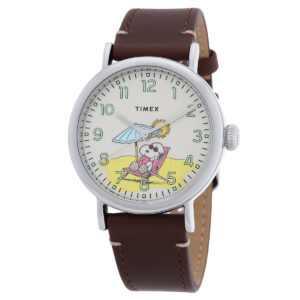 timex standard x peanuts quartz men's watch tw2v61200