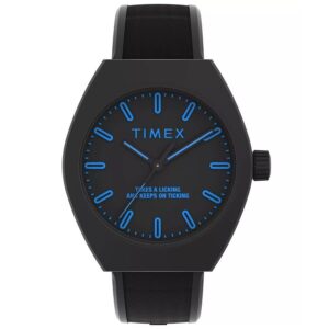 timex trend quartz black dial men's watch tw2w42300