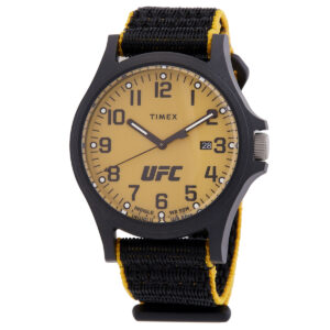 timex ufc apex quartz yellow dial men's watch tw2v62200jt