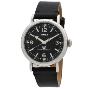 timex waterbury standard quartz black dial men's watch tw2w20200