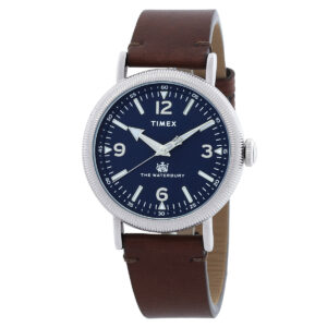 timex waterbury standard quartz blue dial men's watch tw2w20400