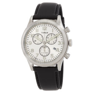 timex waterbury traditional chronograph quartz silver dial men's watch tw2w48100