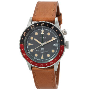 timex waterbury traditional gmt quartz coke bezel men's watch tw2v74000vq