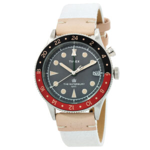 timex waterbury traditional gmt quartz coke bezel men's watch tw2v74100vq