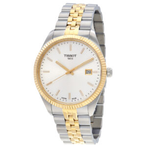 tissot ballade quartz silver dial men's watch t1564102203100