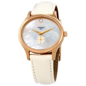 tissot bella ora white mother of pearl dial ladies watch t103.310.36.111.00