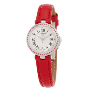 tissot bellissima small lady quartz white mother of pearl dial watch t1260106611300
