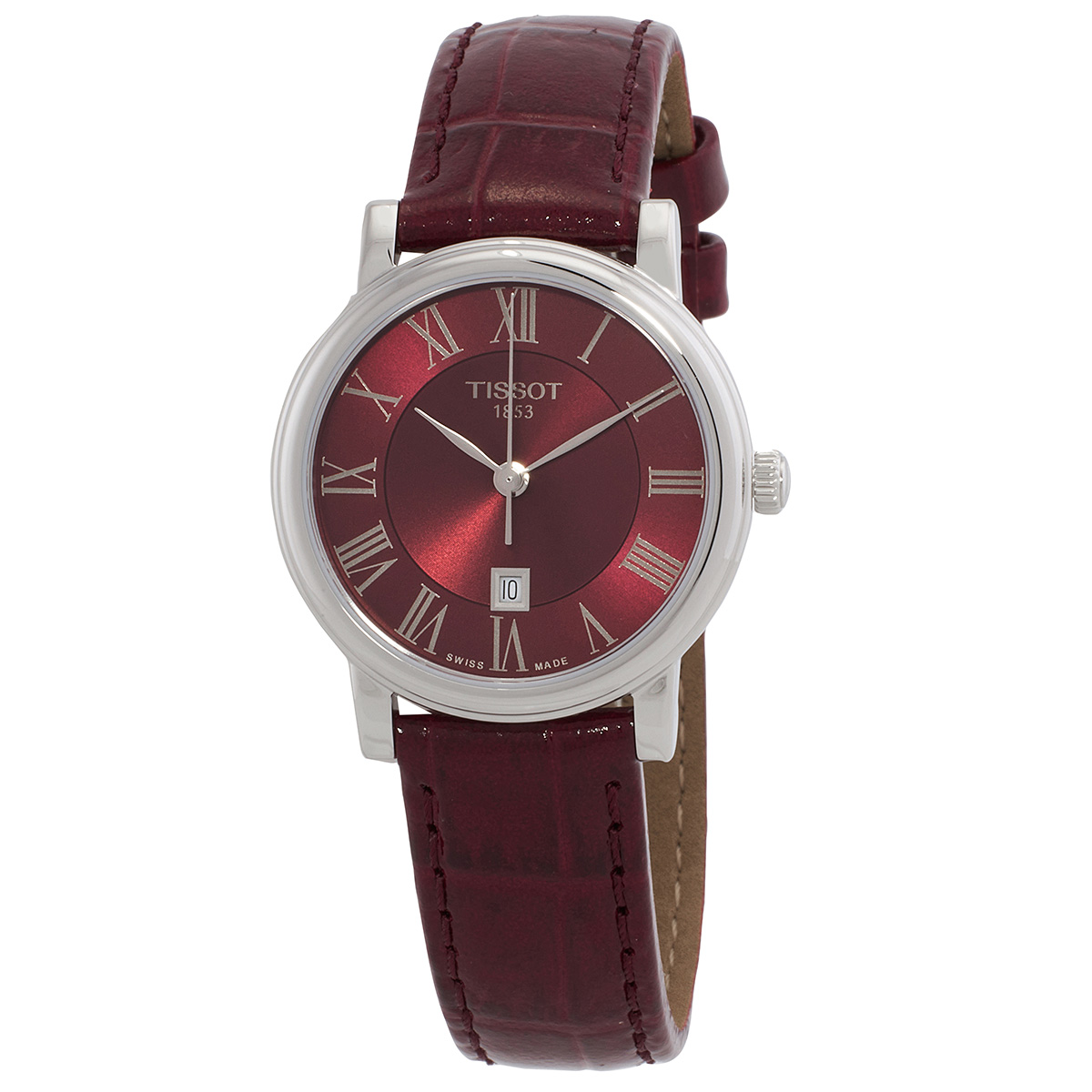 tissot carson premium quartz red dial ladies watch t122.210.16.373.00 tissot carson premium quartz red dial ladies watch t122.210.16.373.00