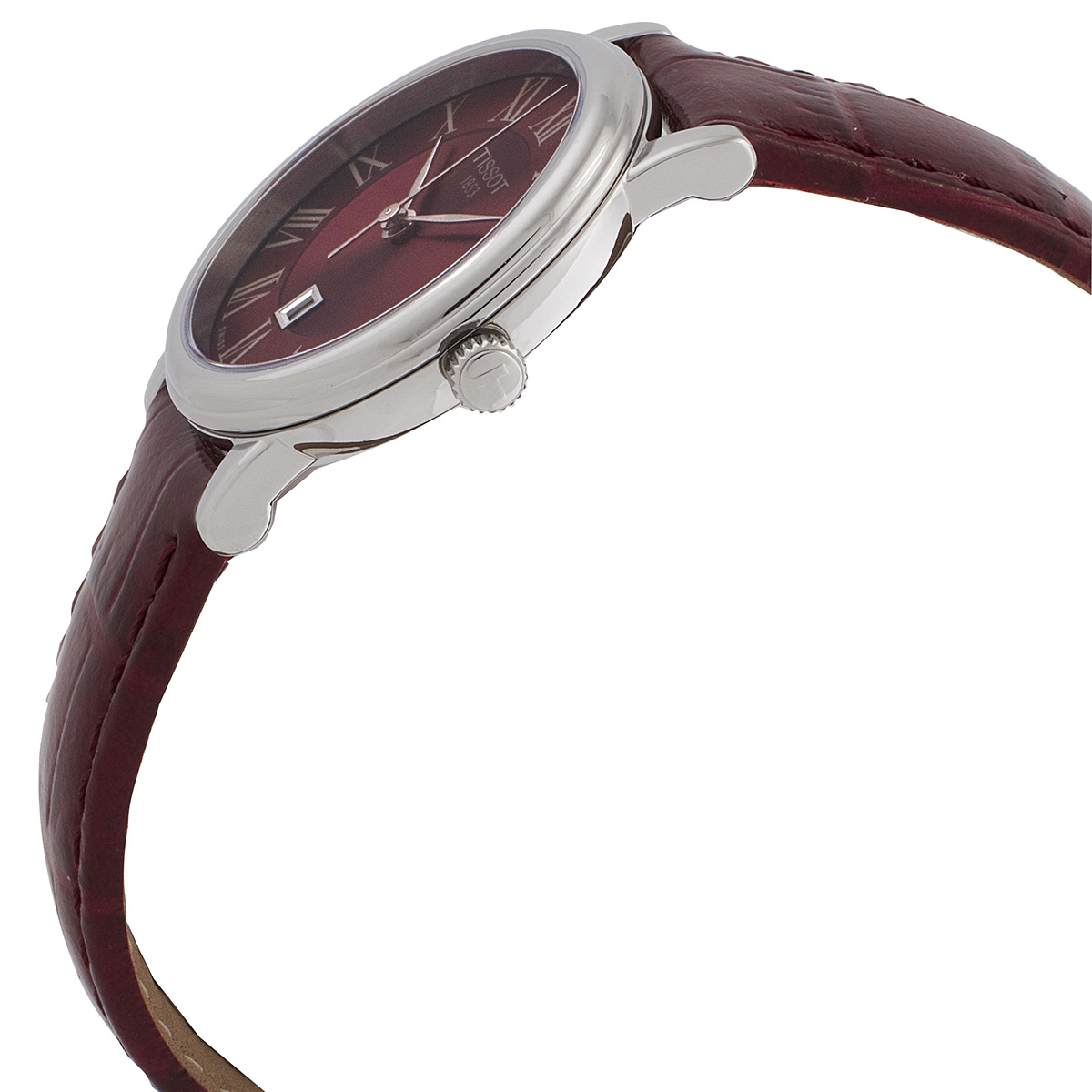 tissot carson premium quartz red dial ladies watch t122.210.16.373.00 tissot carson premium quartz red dial ladies watch t122.210.16.373.00