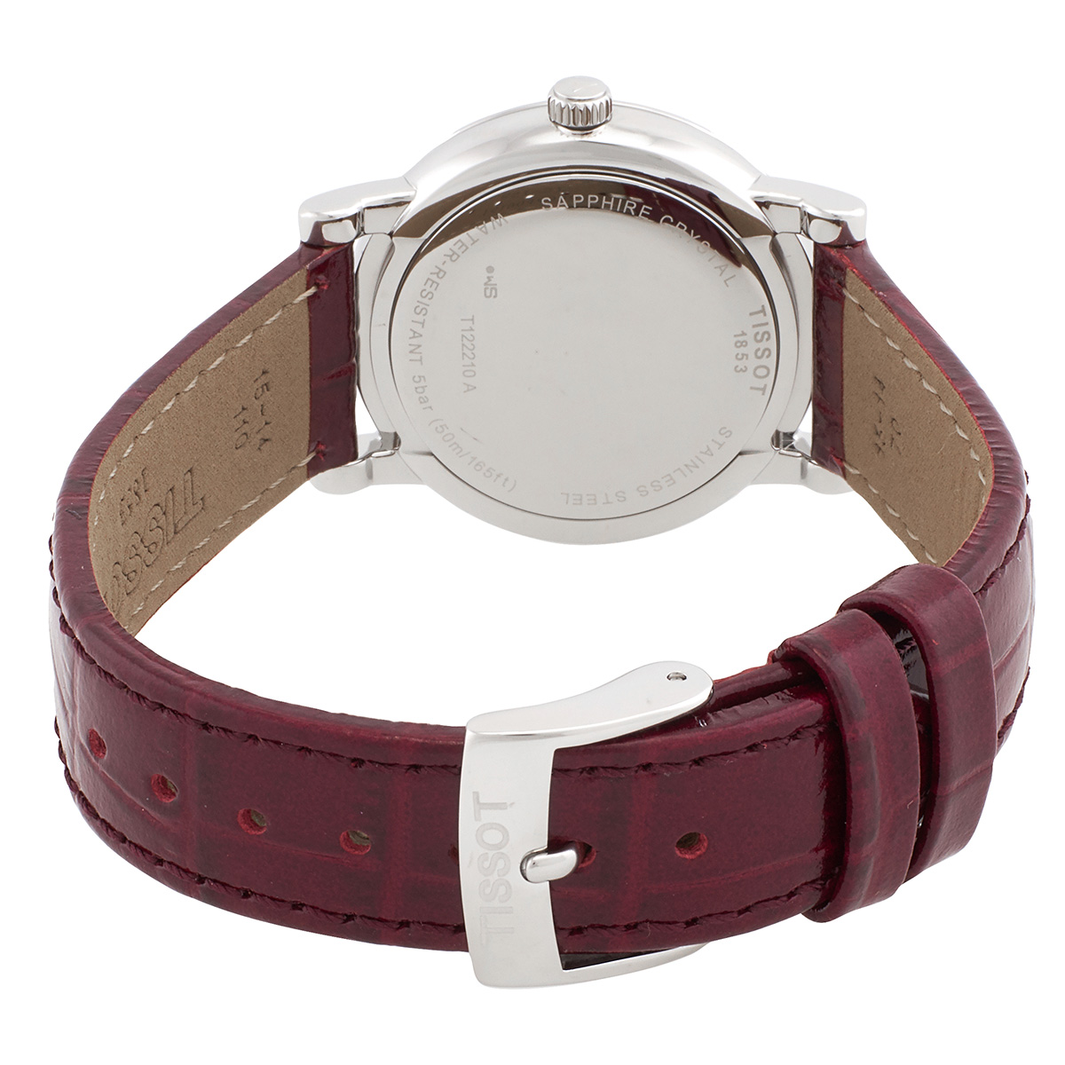 tissot carson premium quartz red dial ladies watch t122.210.16.373.00 tissot carson premium quartz red dial ladies watch t122.210.16.373.00