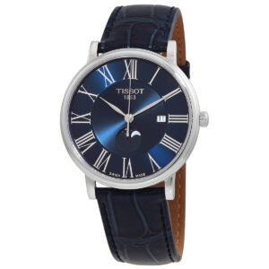 tissot carson quartz blue dial men's watch t122.423.16.043.00