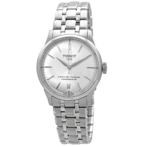 tissot chemin des tourelles automatic silver dial ladies watch t139.207.11.031.00