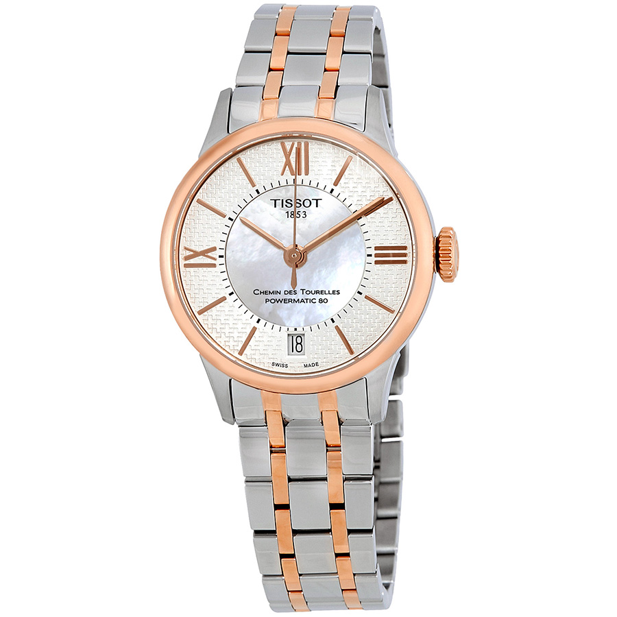 tissot chemin des tourelles mother of pearl dial ladies watch t099.207.22.118.01 tissot chemin des tourelles mother of pearl dial ladies watch t099.207.22.118.01