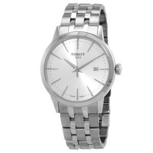 tissot classic dream quartz silver dial men's watch t129.410.11.031.00