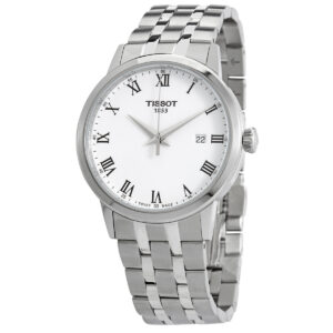 tissot classic dream quartz white dial men's watch t129.410.11.013.00