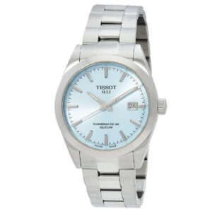 tissot gentleman powermatic 80 automatic ice blue dial watch t127.407.11.351.00