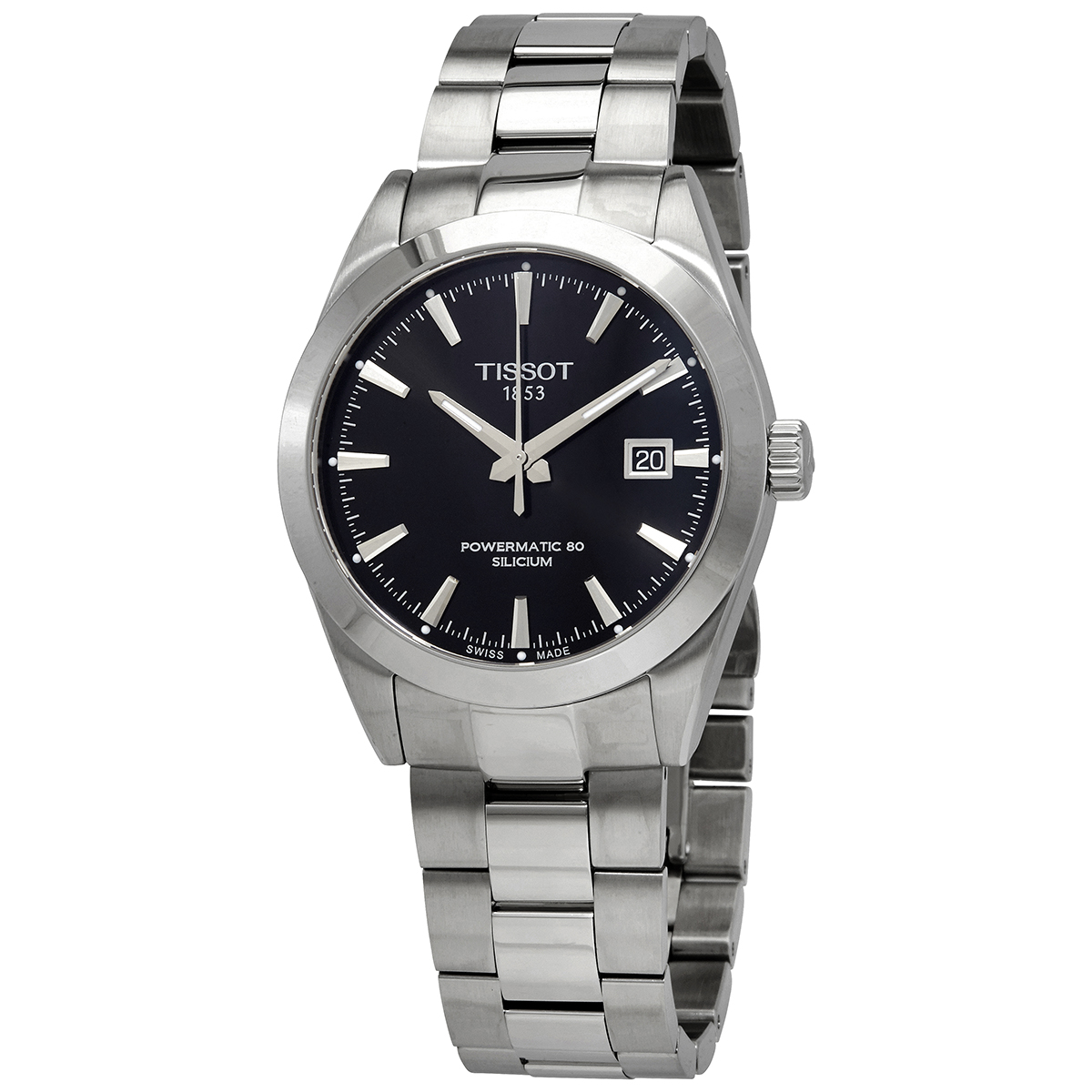 tissot gentleman powermatic 80 automatic black dial watch t127.407.11.051.00 tissot gentleman powermatic 80 automatic black dial watch t127.407.11.051.00