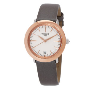 tissot glendora quartz diamond cream opalin dial ladies watch t929.210.46.266.00