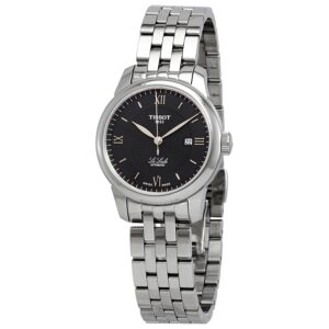tissot le locle automatic black dial ladies watch t006.207.11.058.00