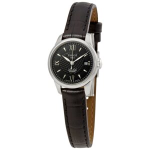 tissot le locle automatic black dial ladies watch t41112357