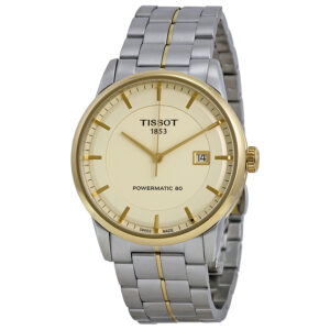 tissot powermatic 80 ivory dial men's watch t0864072226100